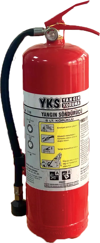 6 kg köpüklü yangın söndürücü