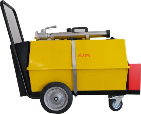 Sarı mobil köpük arabası